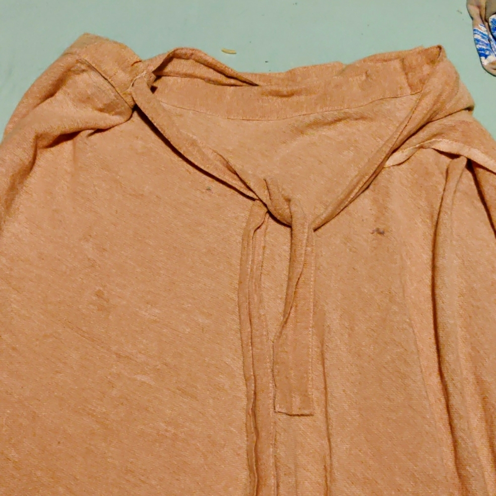 Primitive wrap around shirt NWOT, hemp color